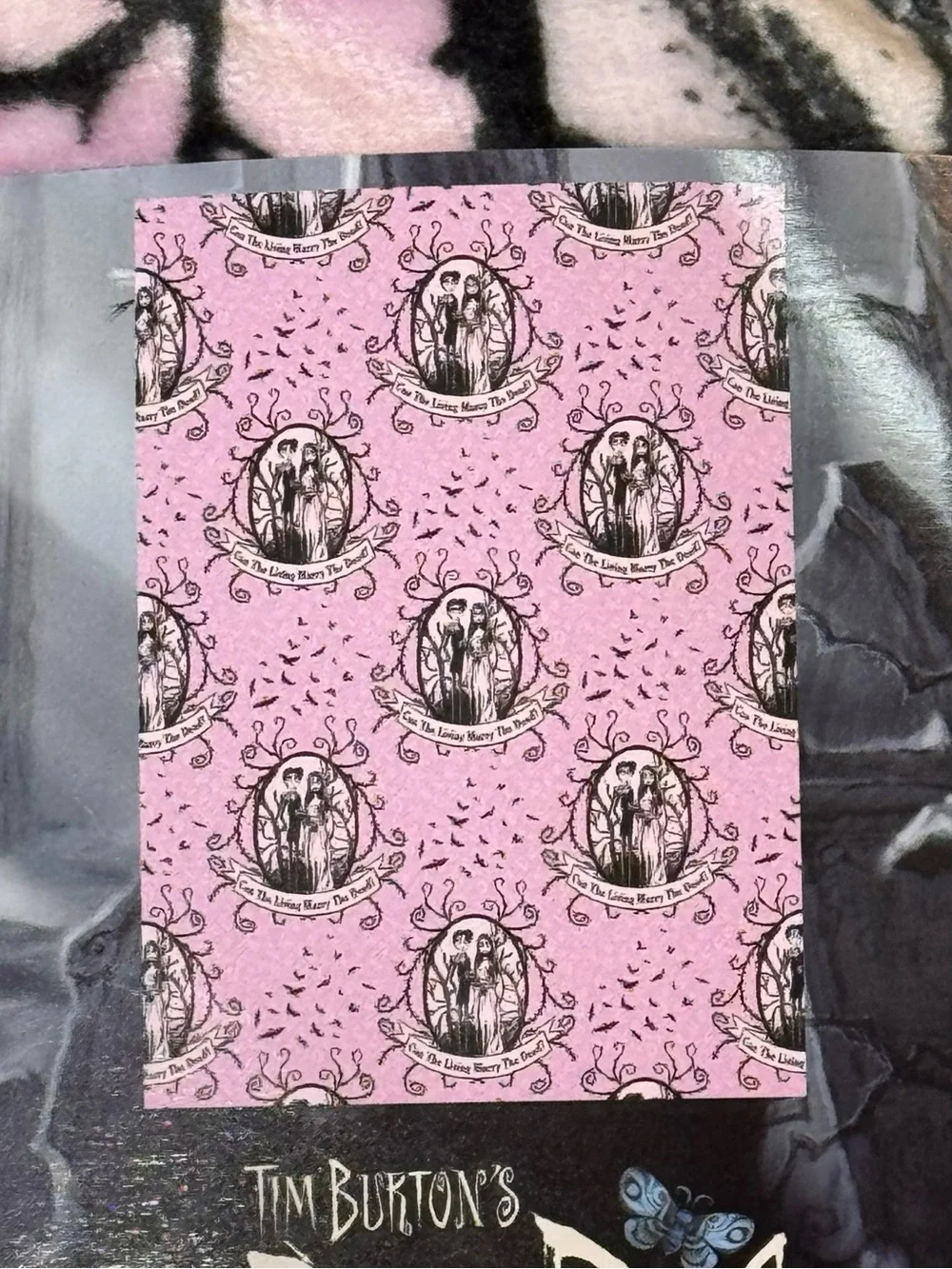 Tim Burton’s The Corpse Bride Plush Throw Blanket w/ Stars Emily & Victor Vinyls